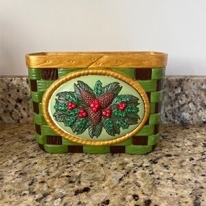 Ceramic Christmas Vase for Floral Arrangement